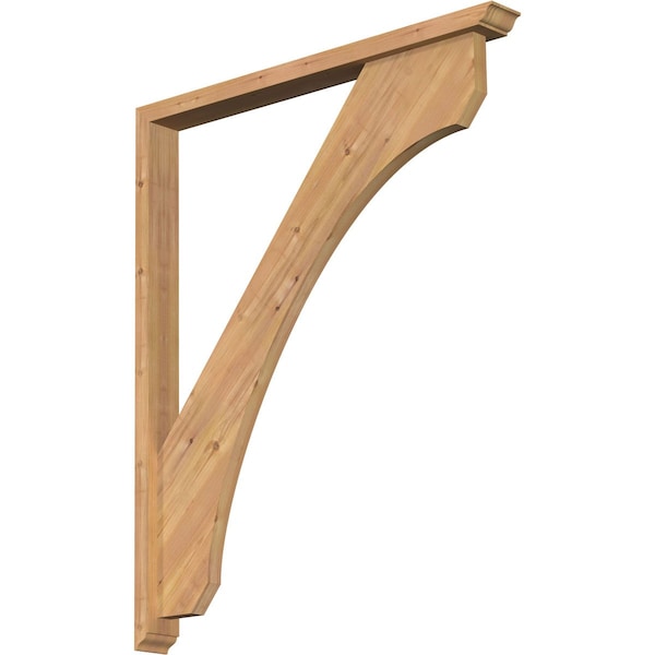 Ekena Millwork Legacy Traditional Smooth Bracket w/ Offset Brace, Western Red Cedar, 3 1/2"W x 36"D x 44"H BKT0402X36X44LEC01SWR - main